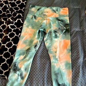 Athleta 1x tie dye leggings